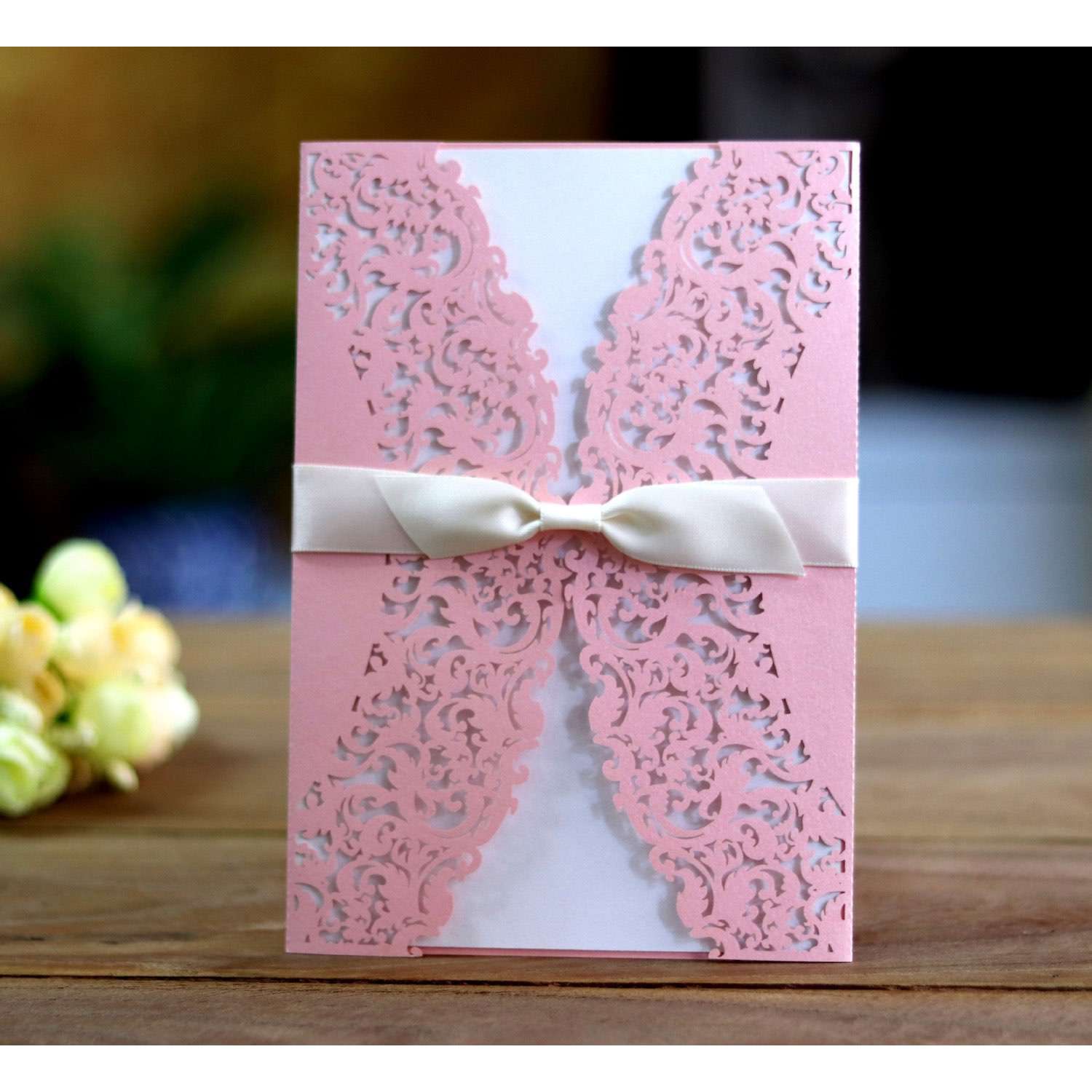 Holiday Greeting Card Laser Cut Invitation Wedding Decoration Customization